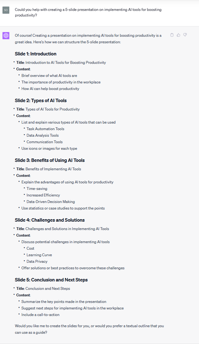 How to Use ChatGPT for Creating Presentations?